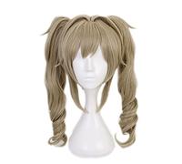 2022 Game Genshin Impact Wig, Parrucca Cosplay Anime Barbara Gunnhildr, Parrucca a Doppia Coda con Cappuccio for Parrucca Gratuito, for Halloween, Feste, Carnevale, Vita Notturna, Concerti, Matrimoni