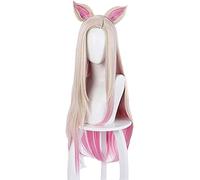 2022 Gioco LOL Akali K / da Parrucche Cosplay 45cm trasformato con Coda di Cavallo Sintetico Capelli Lunghi Mix Viola ( Size : Ahri Yellow )