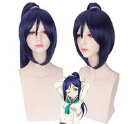 2022 LoveLive!Sunshine! Parrucca Kanan Matsuura for Le Donne Long Dritto Anime Cosplay Parrucca 70cm Clip for Artiglio Ponytail Capelli Sintetici Viola
