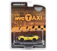 2022 Mach-E giallo con top nero NYC Taxi Hobby Exclusive Series 1/64 Diecast Model Car by Greenlight 30430