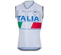 2022 National pro team italia Uomini Ciclismo Wind Vest,Windbreaker Bike Gilet Antivento MTB Senza Maniche Abbigliamento （L）