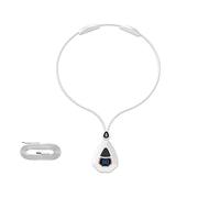 2022 New EMS Lymphatic Relief Neck Massage, EMS Portable Lymphatic Relief Neck Massager, EMS Electric Neck Pulse Acupoints Massager Device (White)