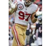 2022 NFL San Francisco 49ers Nick Bosa De 1- ⭐ -star da Stiro Captain C-Patch