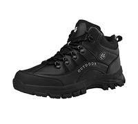 2022 Nuovo Commercio Estero Transfrontaliero All'aperto di Grandi Dimensioni Sport da Viaggio Alpinismo Colore Shaku Nero Stivali Militari Scarpe Sportive (Black, 44)