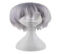 2022 Parrucca Anime Touken Ranbu nakigitsune Argento e Bianco Parrucca Capelli Corti Cosplay Comic- con Halloween Party Carnival Uomini e Donne Fan Anime Fan Regalo