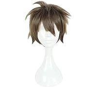2022 Parrucca Cosplay Anime idolish7 Marrone Parrucca di Capelli Corti comici- con Natale Carnevale di Natale Halloween Party Vita Quotidiana Uomini e Donne Parrucca di Moda+ Tappo della Parrucca