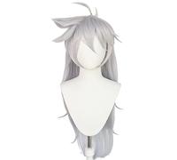 2022 Parrucca Cosplay di Gioco Anime for Rasoio a Impatto Genshin, Parrucca da Festa for Modellazione Capelli Lunghi Grigio Argento, Capelli Sintetici Resistenti al Calore Nessun Groviglio, Nessuno Sp