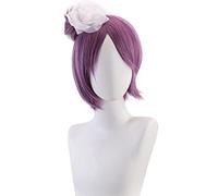 2022 Parrucca Cosplay di Konan Anime Purple Parrucche Brevi Parrucche dritte con Bangs Accessori Cosplay for Le Donne Ragazze con Tappo della Parrucca