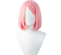 2022 Parrucca Cosplay Haruno Anime Pink Breve Parrucche dritte con Bangs Accessori Cosplay for Le Donne Ragazze con Tappo della Parrucca