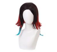 2022 Parrucca Douna, Demone Slayer Douma Cosplay Parrucca con Tappo di Parrucca, Anime Cosplay Lungo bionda Parrucca Arancione bionda ( Color : Enmu )