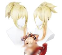 2022 Parrucca Genshin Impact da 13 pollici, Parrucca Yoimiya Naganohara Cosplay Anime, Parrucca Dorata Sfumata con Cappuccio for Parrucca Gratuito, for Halloween, Feste, Carnevale, Vita Notturna, Conc