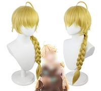 2022 Parrucca Genshin Impact da 33 pollici, Parrucca Lumine Cosplay Anime, Parrucca Golden Whip con Cappuccio for Parrucca Gratuito, for Halloween, Feste, Carnevale, Vita Notturna, Concerti, Matrimoni