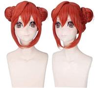 2022 Parrucca Kagura Anime Cosplay Parrucca Gintama Cosplay Comic- con Halloween Party Party Carnival Adulto Uomini e Donne Ventilatori Anime Regalo ( Parrucca Rossa del panino)