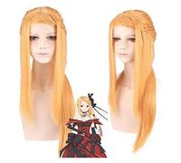 2022 Ri: Vita in un mondo diverso da zero priscilla barielle parrucca parrucca anime cosplay comic- con halloween party carnival adulto uomo adulto uomini e donne fan anime regalo( parrucca d'arancia)