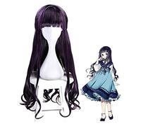 2022 Rtuturno Cardcaptor Sakura Daidouji Tomoyo Lunga Parrucca riccia Card Costume Costume Captor Donne Capelli Sintetici Resistenti al Calore Parrucche for Capelli Sintetici
