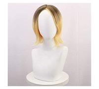 2022 Rtuturno Parrucca Anime Haikyuu ! Kenma Kozume Black Tinked Parrucca Capelli Corti Cosplay Comic- con Halloween Party Carnival Uomini e Donne Ventilatori Anime Regalo
