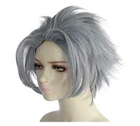 2022 Rtuturno Parrucca anime ID: invaso Fukuda Tamotsu Blue and Grey Capelli corti Parrucca Cosplay Comic- con Halloween Party Carnival Uomini e donne Ventilatori Anime regalo