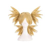 2022 Temari Cosplay Parrucca Anime Golden Short Four Trecce Parrucche con Bangs Accessori Cosplay for Le Donne Ragazze con Tappo della Parrucca