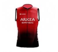 2022 world tour pro team ARKEA Uomini Ciclismo Wind Vest,Windbreaker Bike Gilet Antivento MTB Senza Maniche Abbigliamento （M）