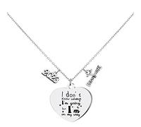 2023 collana d'amore della stagione di laurea collana dell'acciaio inossidabile della collana lunga della catena per le donne, C, misura unica