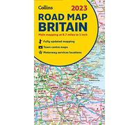 2023 Collins Road Map of Britain: Folded Road Map