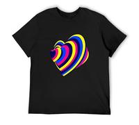 2023 Eurovision Song Contest Polyester T-Shirt Black Mens Tee Unisex Shirt S