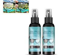 2023 Eyeglass Lens Scratch Removal Spray, Eyeglass Glass Scratch Repair Solution,High Concentration Glasses Cleaner Spray for Sunglasses Screen Cleaner Tools,for All Lenses (2pcs)