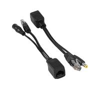 2023 Kit splitter PoE passivo Iniettore PoE Iniettore PoE Passivo Iniettore PoE con Connettore DC 5.5x2.1 mm RJ45 Power Over Ethernet