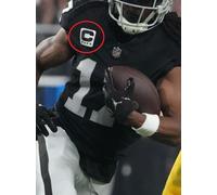 2023 Las Vegas Raiders Davante Adams 4 ⭐⭐⭐⭐ Stella Colore Corsa Captain Toppa