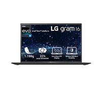 2023 LG Gram Notebook da 16 pollici, Core i7, 16 GB LPDDR4, 512 GB SSD, 80 ore batteria, Intel Iris Xe Graphics, Win 11 Home - Nero