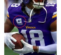 2023 Minnesota Vichinghi Justin Jefferson Wr Crucial 1- ⭐Stella Bianca C-Patch