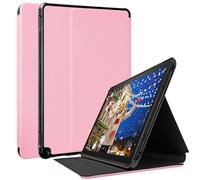 2023 New Fỉṛ Custodia per tablet da 10", TOKILO Slim, leggera e morbida, in pelle PU, con supporto per auto Wake/Sleep, compatibile con tablet da 10,1 pollici (2023, 13a generazione), rosa
