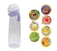 2023 New Fruit Fragrance Water Bottle 650ML Scent Water Cup with Pods Sports Water Cup BPA Free Suitable for Outdoor Sports Gifts for Father's Day (Purple)
