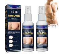 2023 New Junrinogin Semi-Permanent Hair Removal Spray, all Natural Painless Permanent Hair Removal Spray for Men Women, 50ml (for Men * 2)
