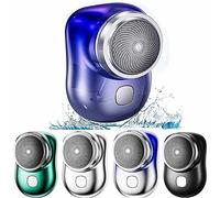2023 New Mini Shave Portable Electric Shaver,USB Rechargeable Razors Easy One-Button Use Magic Mini Shavers Electric Shaving Machines for Home Car Travel (Blue)