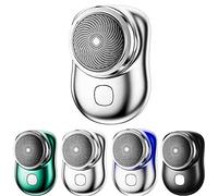 2023 New Mini Shave Portable Electric Shaver,USB Rechargeable Razors Easy One-Button Use Magic Mini Shavers Electric Shaving Machines for Home Car Travel (Silver)