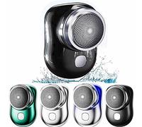 2023 New Mini Shave Portable Electric Shaver,USB Rechargeable Razors Easy One-Button Use Magic Mini Shavers Electric Shaving Machines for Home Car Travel (Black)
