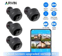 2023 nuova Mini telecamera Wifi 4K A9 Wireless Video IR Night Vision Motion Detection Home Security Surveillance Cam Monitor