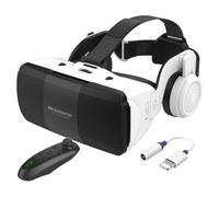 2023 Nuovo Occhiali VR 3D Visore Realtà Virtuale con Cuffie e Controller,Occhiali Virtuali per Giochi e Film,VR Headset Compatibile con Tutti Gli Smartphone da 4,7"-7,8",Regali di Natale Particolari (