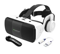 2023 Nuovo Occhiali VR 3D Visore Realtà Virtuale con Cuffie e Controller,Occhiali Virtuali per Giochi e Film,VR Headset Compatibile con Tutti Gli Smartphone da 4,7"-7,8",Regali di Natale Particolari (