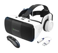 2023 Nuovo Occhiali VR 3D Visore Realtà Virtuale con Cuffie e Controller,Occhiali Virtuali per Giochi e Film,VR Headset Compatibile con Tutti Gli Smartphone da 4,7"-7,8",Regali di Natale Particolari (