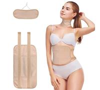 2023 Nuovo pacchetto di olio di ricino per addome e collo Confezione da 2 confezioni di olio di ricino confezione di olio di ricino in flanella riutilizzabile gratuita Kit di confezione di olio di ricino avvolgente per comfort sonno disintossicazione del fegato (Khaki)