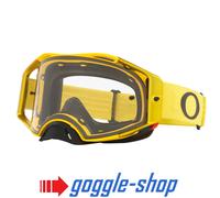 Oakley Airbrake Clear Occhiali da motocross, nero-giallo