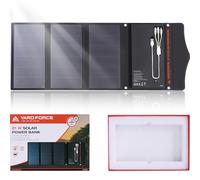 [2023 Red Dot Winner] YARD FORCE 21W & 13000MAH Solar Charger with Battery, Portale Solar Power Bank Built-in 3 in 1 Charging