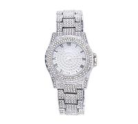 2023 Reloj Mujer Popolare Oro Giallo Tutto Diamante In Acciaio Inossidabile Orologio Da Donna