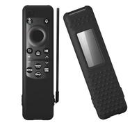 2023 Samsung Smart TV Solar Remote BN59-01432 BN59-01436B BN59-01392B TM2360E TM2360F Custodia protettiva in silicone con cordino (nero)