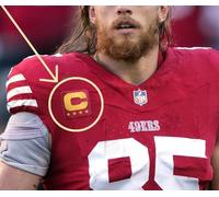 2023 San Francisco 49ers George Kittle Te 4 ⭐⭐⭐⭐ Stella da Stiro Captain Gold-C