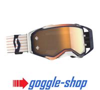 2023 Scott Prospect Goggles Amplifier Blu Bianco Motocross - Lente Cromo Rosa