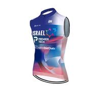 2023 world tour pro team ISRAEL Uomini Ciclismo Wind Vest,Windbreaker Bike Gilet Antivento MTB Senza Maniche Abbigliamento （2XL）