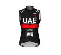 2023 world tour pro team UAE Uomini Ciclismo Wind Vest,Windbreaker Bike Gilet Antivento MTB Senza Maniche Abbigliamento （S）